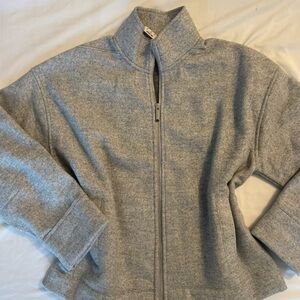 Stylish Gray Zip-Up Jacket